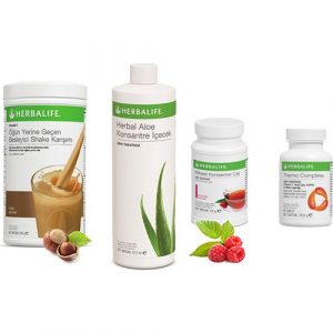 Herbalife Enerji Veren Fındık Shake - Canlandırıcı Ahududu Çay 50 gr – Aloe Vera – Thermo