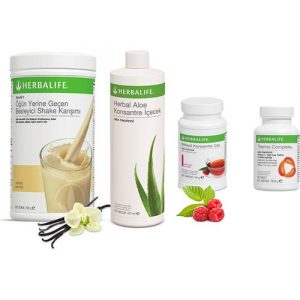 Herbalife Enerji Veren Vanilya Shake - Ahududu Çay 50 gr - Aloe Vera - Thermo