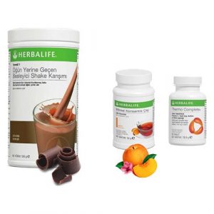 Herbalife Enerji Veren Çikolata Shake – Canlılık Veren Şeftali Çay 50 gr – Thermo