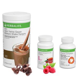 Enerjik ve Pozitif Herbalife Ürünleri: Shake Çikolata, Çay Ahududu, Thermo Complete