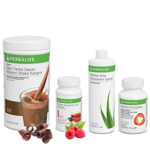 Enerjik ve Pozitif Herbalife Ürünleri: Shake Çikolata, Çay Ahududu, Aloe Vera ve Thermo Complete