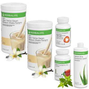 Enerjik ve Pozitif Herbalife Ürünleri: Vanilyalı Herbalife Shake, Herbalife Çay Klasik, Herbalife Aloe Vera ve Herbalife Thermo