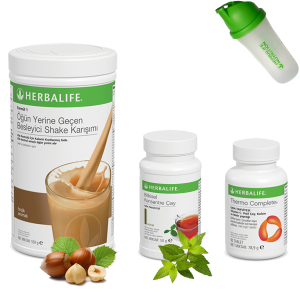 Enerjik ve Pozitif Herbalife Ürünleri: Fındık Aromalı Shake, Çay Klasik 50 Gr, Thermo Complete ve Shaker