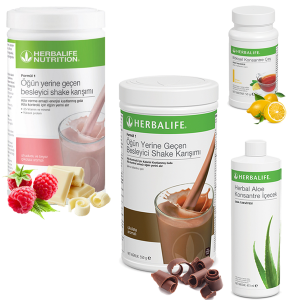 Enerjik ve Pozitif Herbalife Ürünleri: Ahududu ve Çikolata Shake, Çay Limon ve Aloe Vera