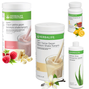 Enerjik ve Pozitif Herbalife Ürünleri: Ahududu ve Vanilya Shake, Çay Limon ve Aloe Vera