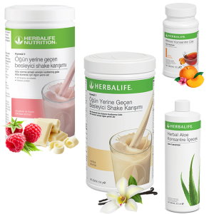 Enerjik ve Pozitif Herbalife Ürünleri: Ahududu ve Vanilya Shake, Çay Şeftali ve Aloe Vera