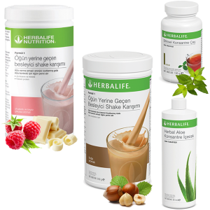 Enerjik ve Pozitif Herbalife Ürünleri: Ahududu Shake, Fındık Shake, Çay Klasik ve Aloe Vera