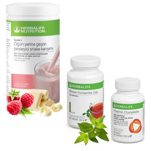 Enerjik ve Pozitif Herbalife Ürünleri: Ahududu Shake, Çay Klasik 100 Gr ve Thermo Complete
