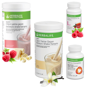 Enerjik ve Pozitif Herbalife Ürünleri: Ahududu Shake, Vanilya Shake, Herbalife Çay Ahududu, Herbalife Thermo Complete