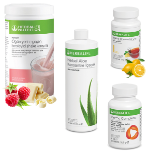 Enerjik ve Pozitif Herbalife Ürünleri: Ahududu Shake, Çay Limon, Aloe Vera ve Thermo Complete