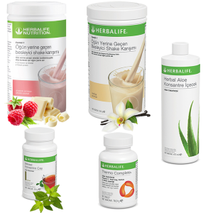 Enerjik ve Pozitif Herbalife Ürünleri: Ahududu ve Vanilya Shake, Çay Klasik, Aloe Vera ve Thermo Complete
