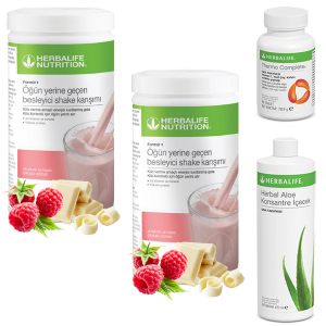 Enerjik ve Pozitif Herbalife Ürünleri: Ahududu Shake 2, Aloe Vera ve Thermo Complete