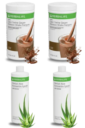 Herbalife Ürünleri Shake Çikolatalı (2 adet), Aloe Vera (2 adet)