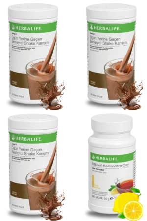 Herbalife Ürünleri Shake Çikolatalı (3 adet) + Çay Limon Aromalı