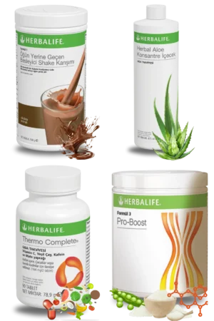 Herbalife Ürünleri Shake Çikolatalı + Aloe Vera + Thermo Complete + Pro-Boost