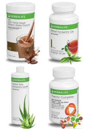 Herbalife Ürünleri Shake Çikolatalı + Çay 100gr Klasik + Aloe Vera + Thermo Complete