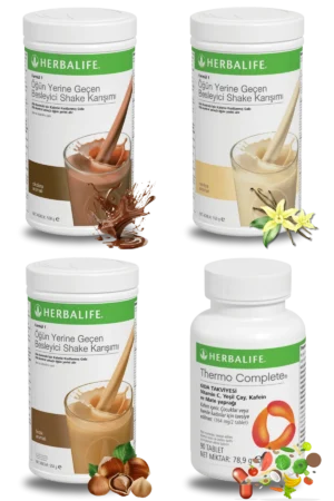 Herbalife Ürünleri Shake Çikolatalı + Shake Vanilyalı + Shake Fındıklı + Thermo Complete