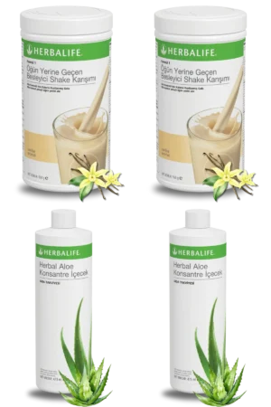 Herbalife Ürünleri Shake Vanilyalı (2 adet), Aloe Vera (2 adet)