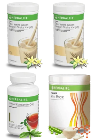 Herbalife Ürünleri Shake Vanilyalı (2 adet) + Çay 100gr Klasik + Pro-Boost