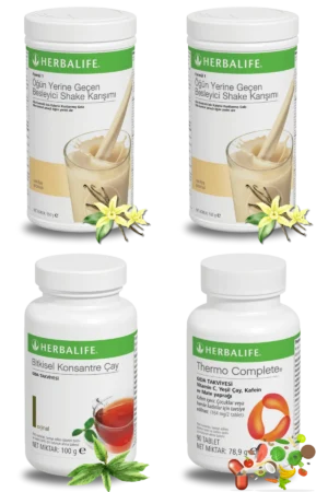Herbalife Ürünleri Shake Vanilyalı (2 adet) + Çay 100gr Klasik + Thermo Complete