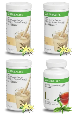 Herbalife Ürünleri Shake Vanilyalı (3 adet) + Çay 100gr Klasik