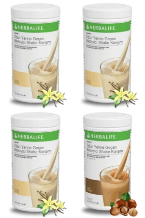 Herbalife Ürünleri Shake Vanilyalı (3 adet) + Shake Fındıklı